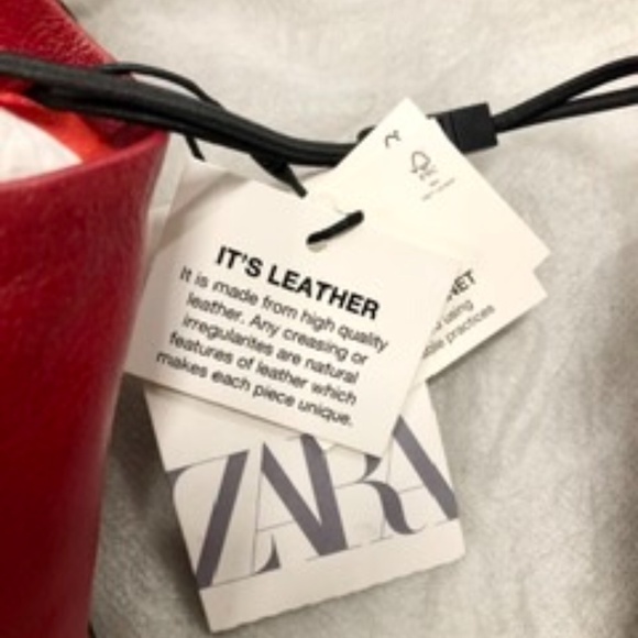 ZARA LEATHER Heeled Mules Shoes, 40, NWT - Picture 3 of 7